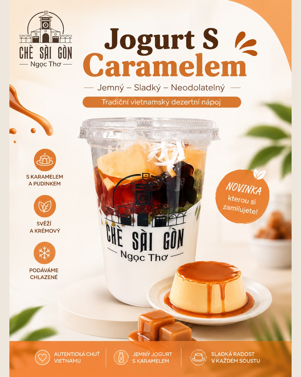 Jogurt s karamelem