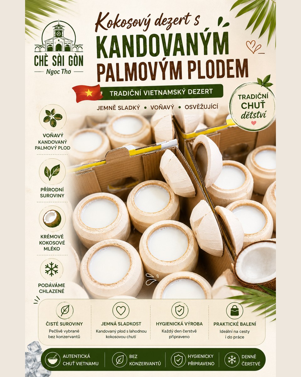 Želé z mladého kokosu