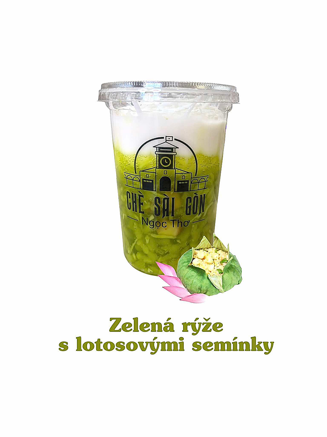 Zelená rýže s lotosovými semínky