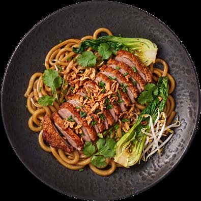 Vietnamesische Reisnudeln mit Kräutern