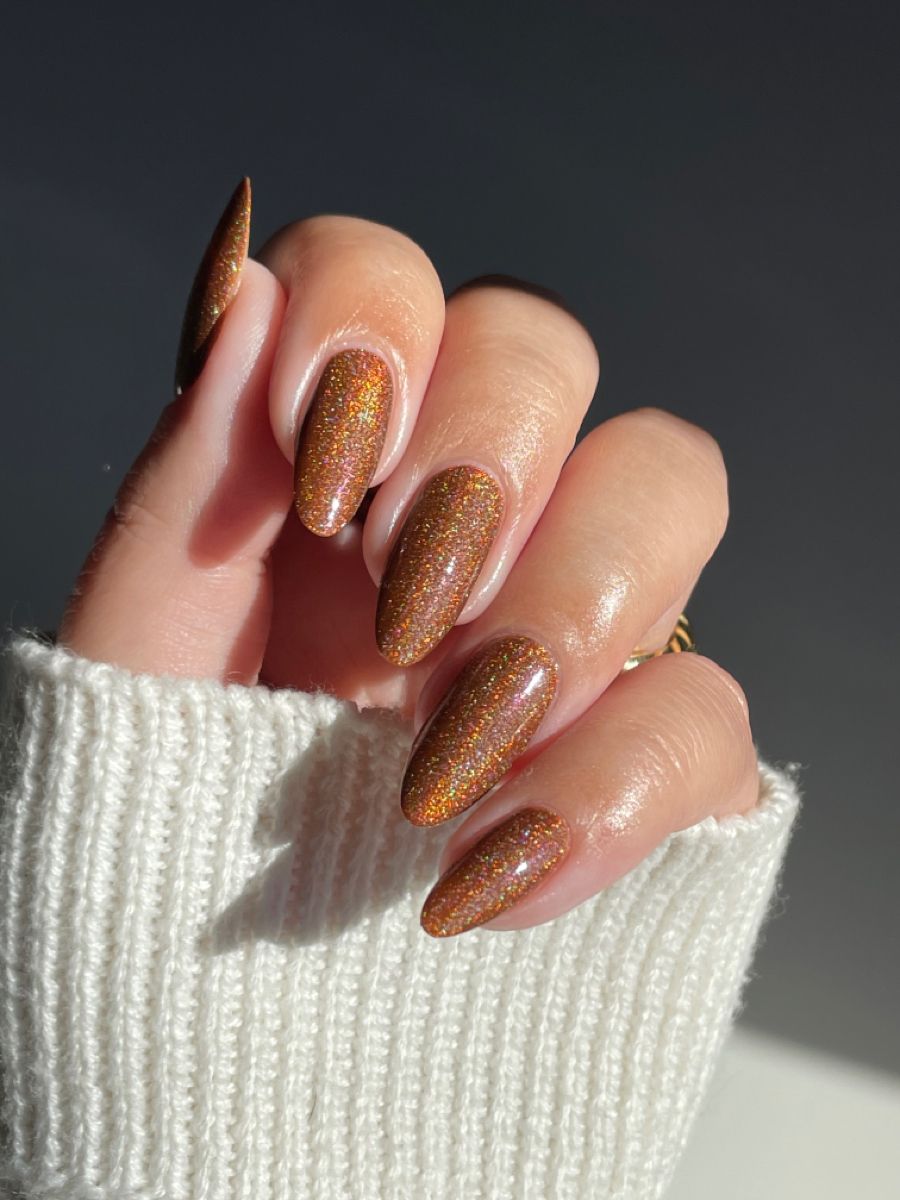 Braun-goldenes Glitzerdesign