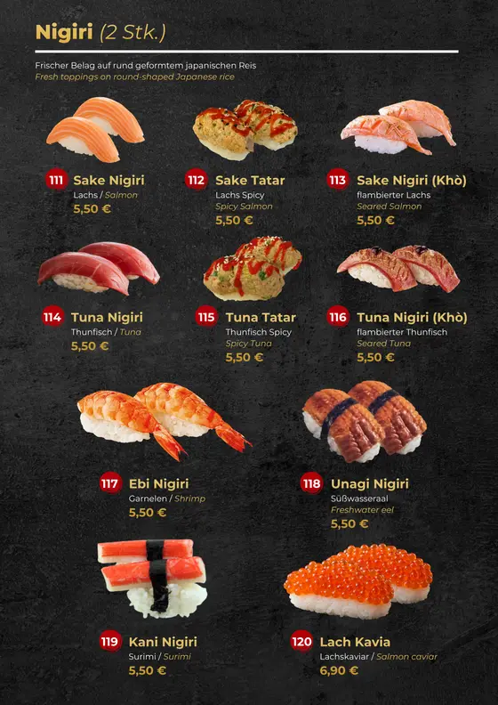 TOBISU Speisekarte Seite 13