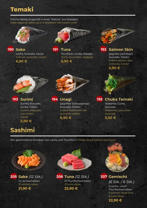 TOBISU Speisekarte Seite 18