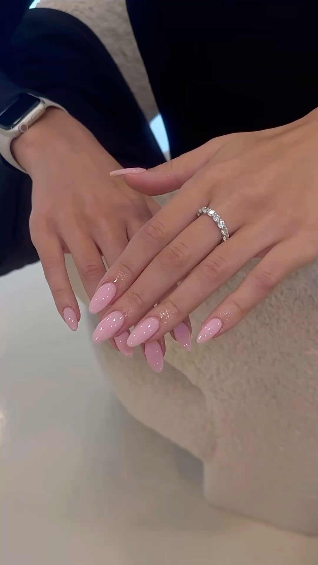 Pink ombre-inspired nail set