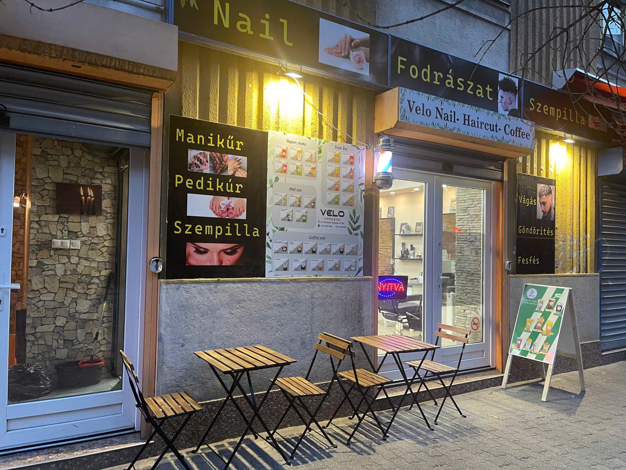 Exterior view of Velo Nail Budapest