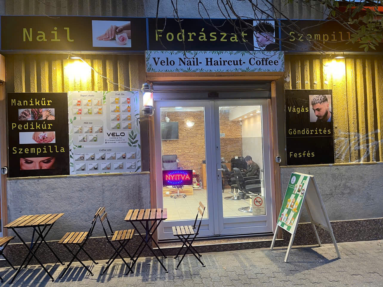 Entrance to Velo Nail Haircut Coffee